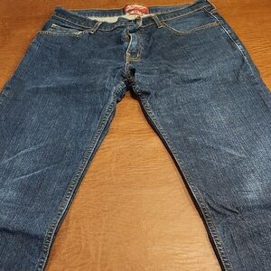 Arizona Jean Company Dark Blue Slim Straight Jeans 34x30